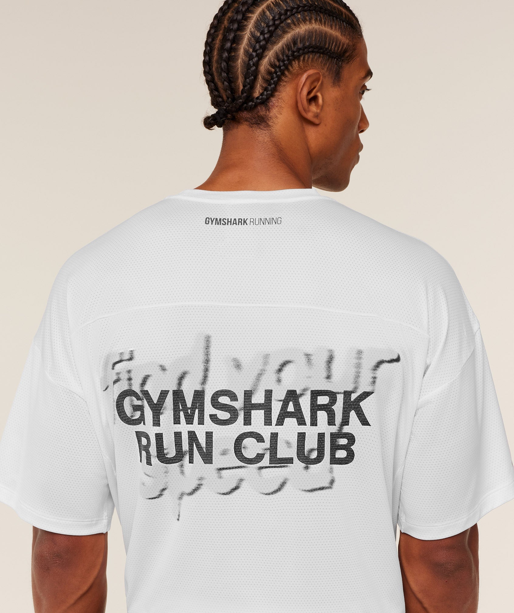 Gymshark Running Graphic T-Shirt - GS White