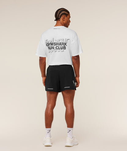 Gymshark Running Graphic T-Shirt - GS White