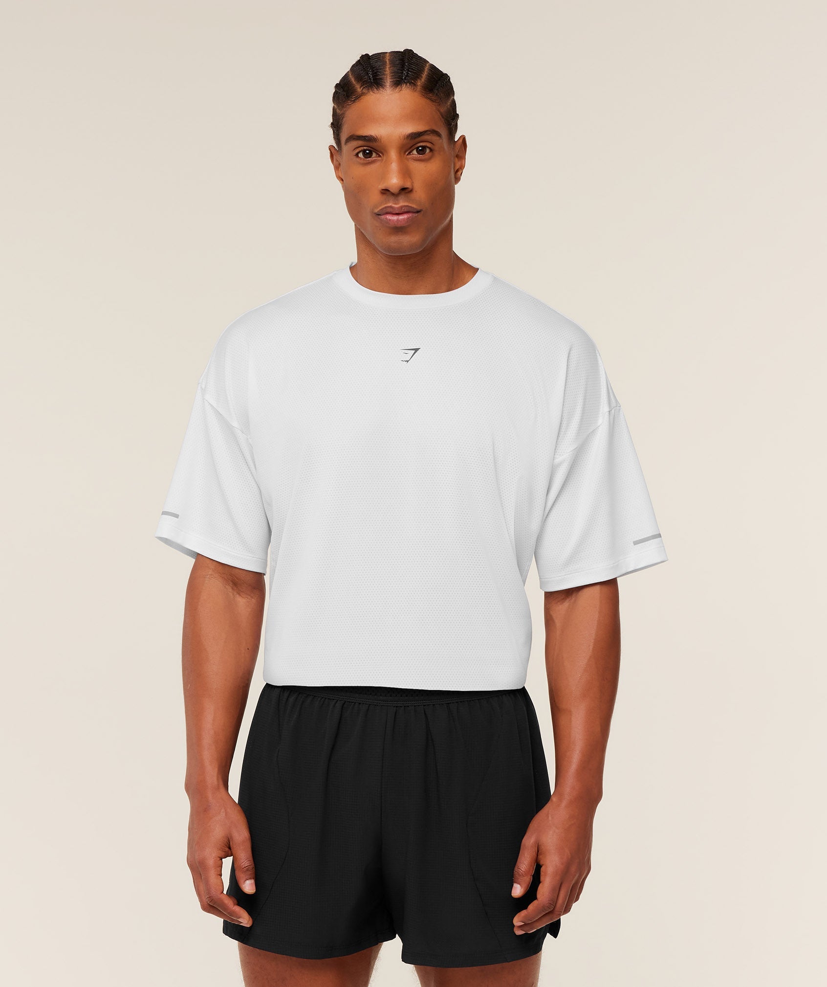 Gymshark Running Graphic T-Shirt - GS White