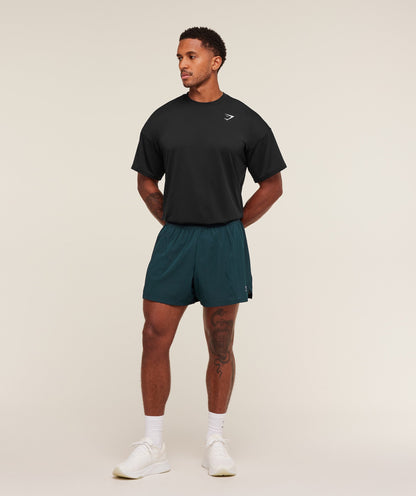 Gymshark Running 5" Shorts - Deep Petrol Blue