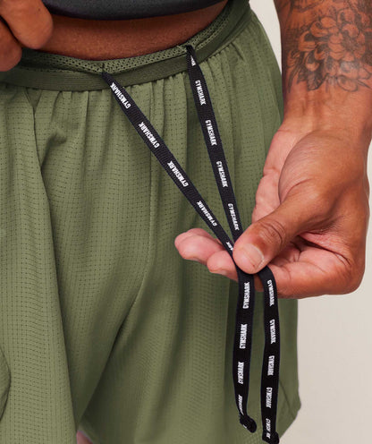 Gymshark Running 5" Shorts - GS Grounded Green