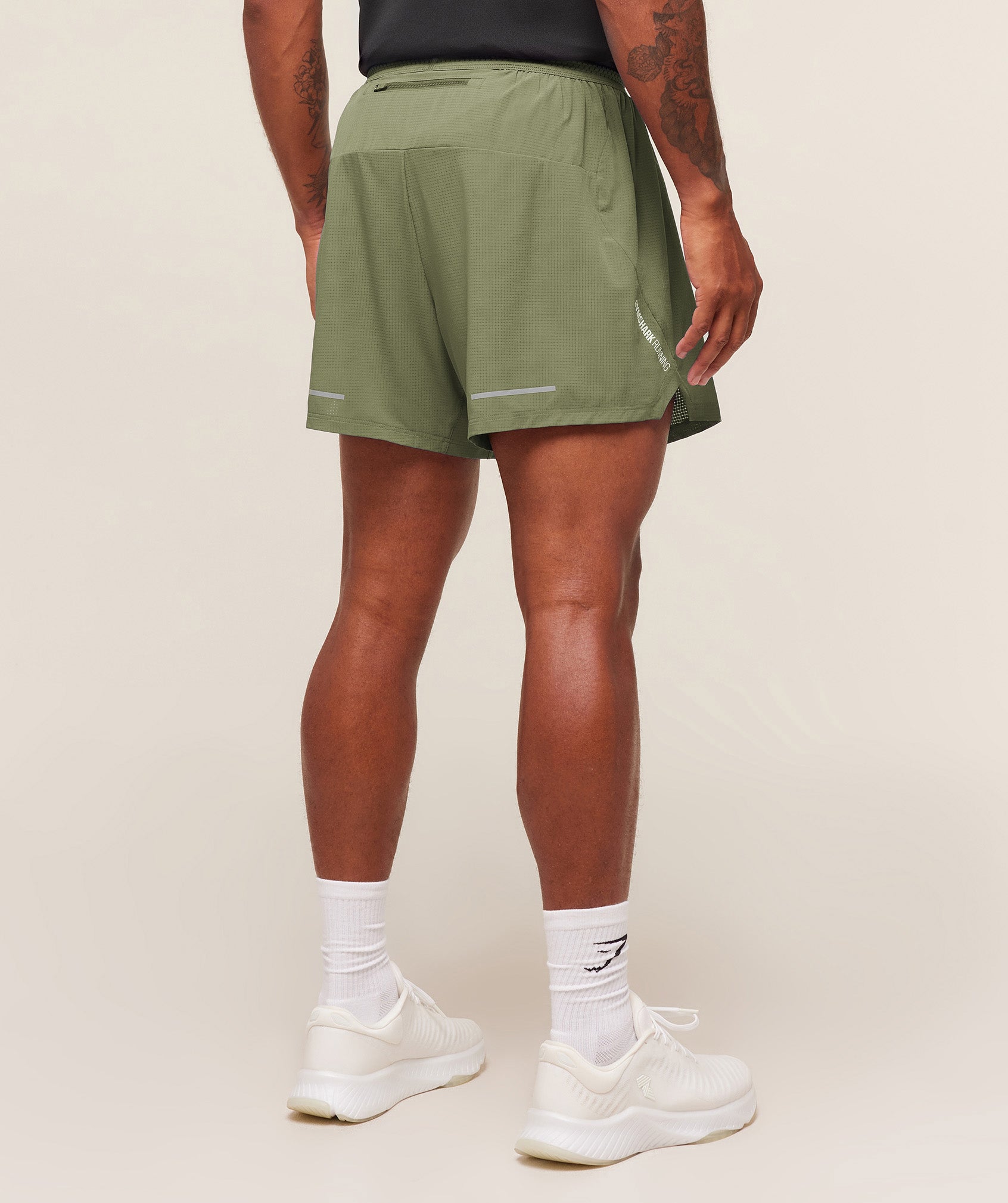 Gymshark Running 5" Shorts - GS Grounded Green