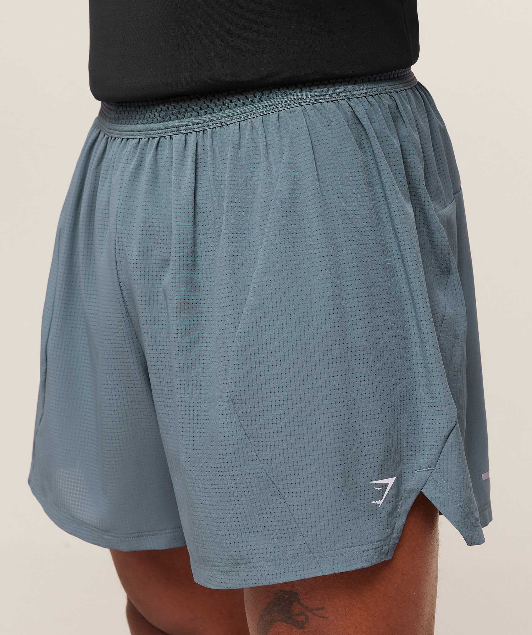 Gymshark Running 5" Shorts - Iron Blue