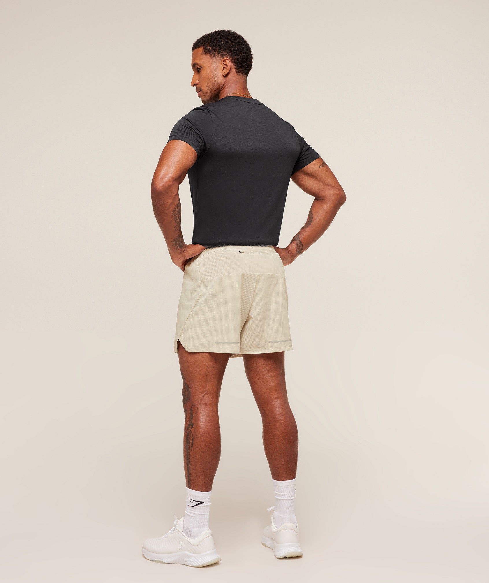 Gymshark Running 5" Shorts - Pebble Grey