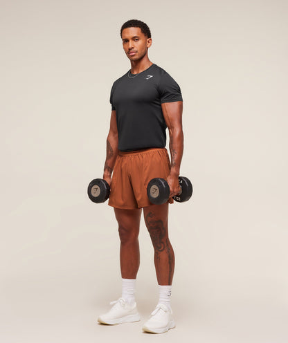 Gymshark Running 5" Shorts - Spiced Brown