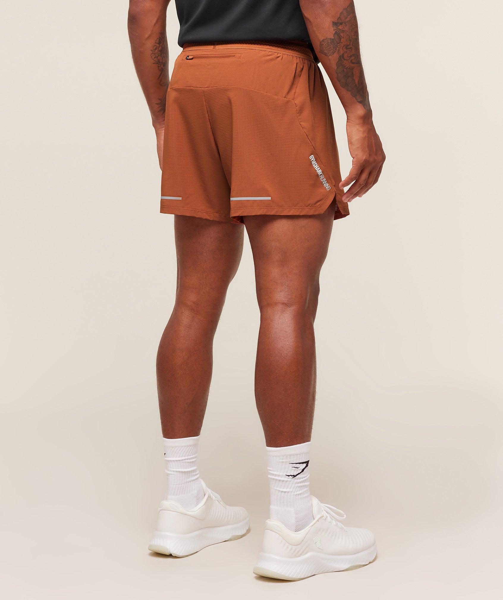Gymshark Running 5" Shorts - Spiced Brown
