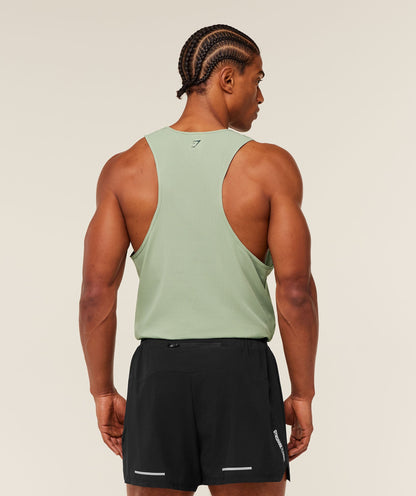 Gymshark Running Tank - GS Haze Green