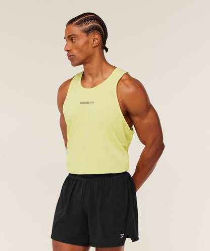 Gymshark Running Tank -  Sorbet Yellow