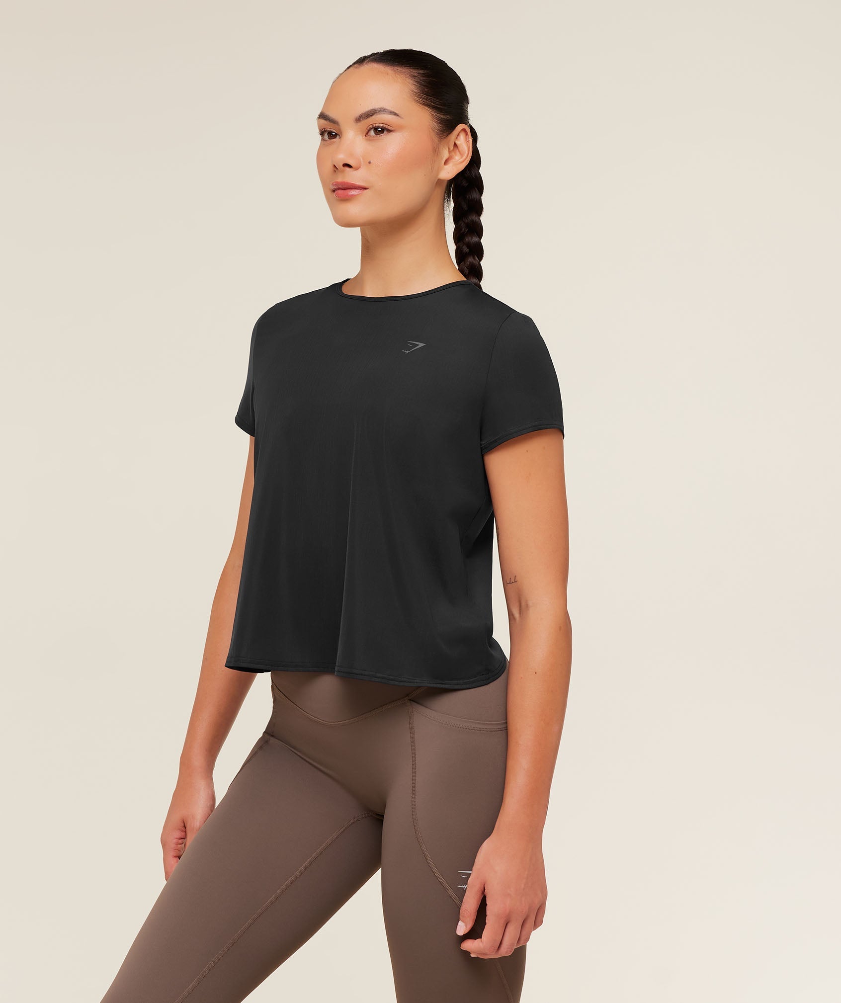 Gymshark Running Short Sleeve T-Shirt - GS Black