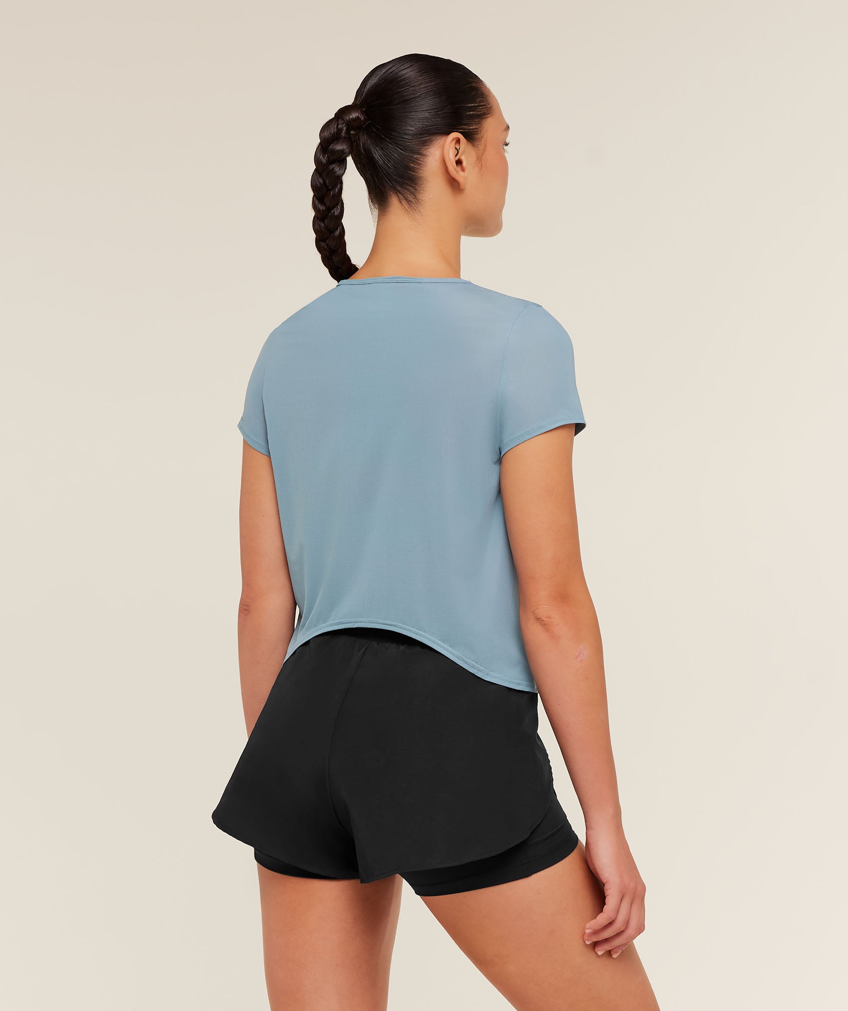 Gymshark Running Short Sleeve T-Shirt - GS Storm Blue
