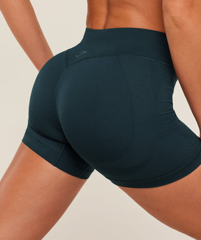 Gymshark Weekend Seamless Shorts -  Deep Petrol Blue /  Stealth Blue