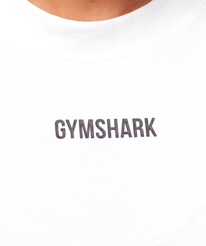 Gymshark Block Oversized T-Shirt - White