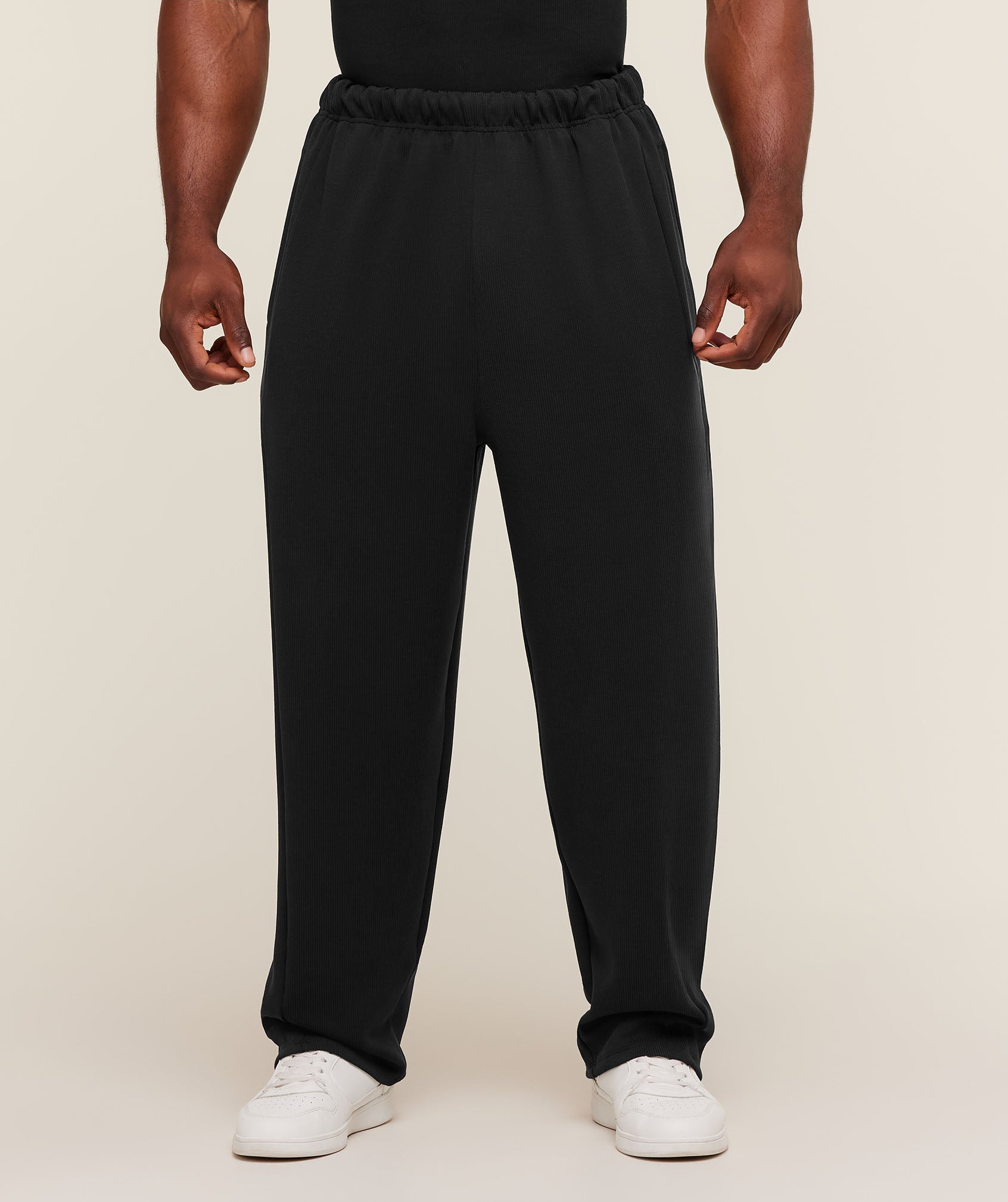 Gymshark Straight Leg Tracksuit Pant - Black