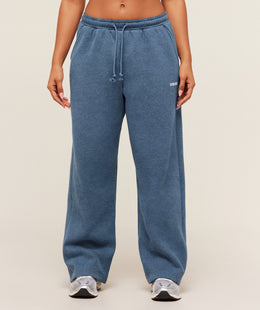 Gymshark Cosy Luxe Straight Leg Regular Joggers -  Compound Blue Marl