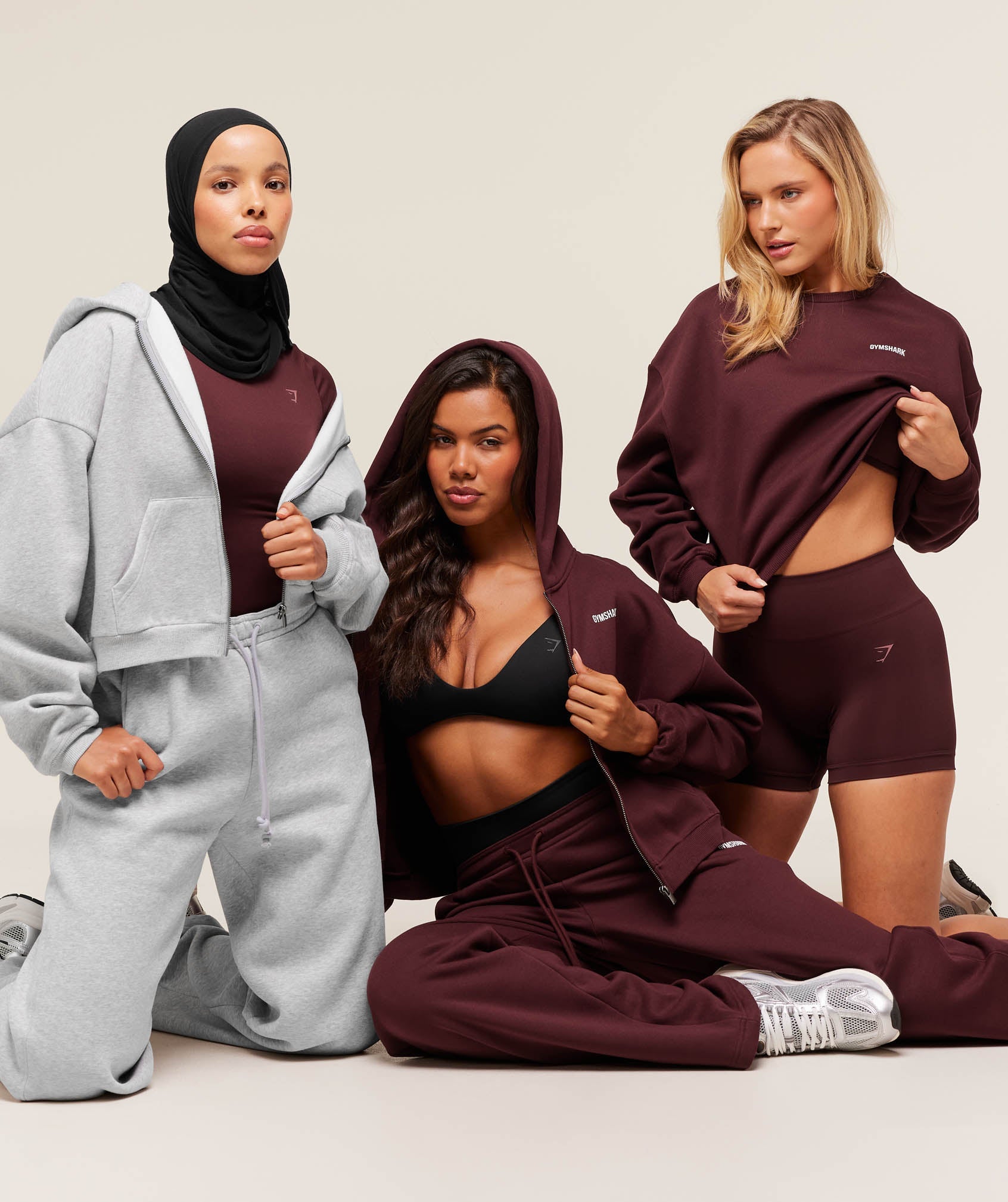 Gymshark Cosy Luxe Sweatshirt - Rich Maroon