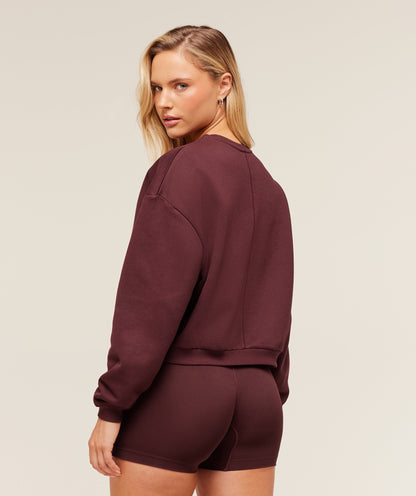 Gymshark Cosy Luxe Sweatshirt - Rich Maroon