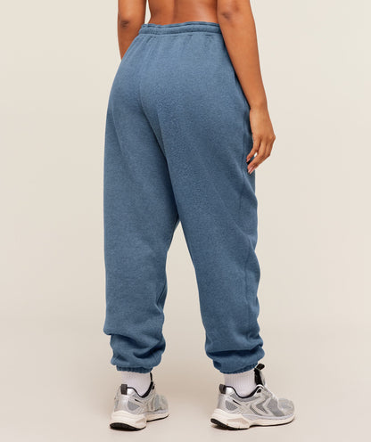 Gymshark Cosy Luxe Cuffed Joggers - Compound Blue Marl