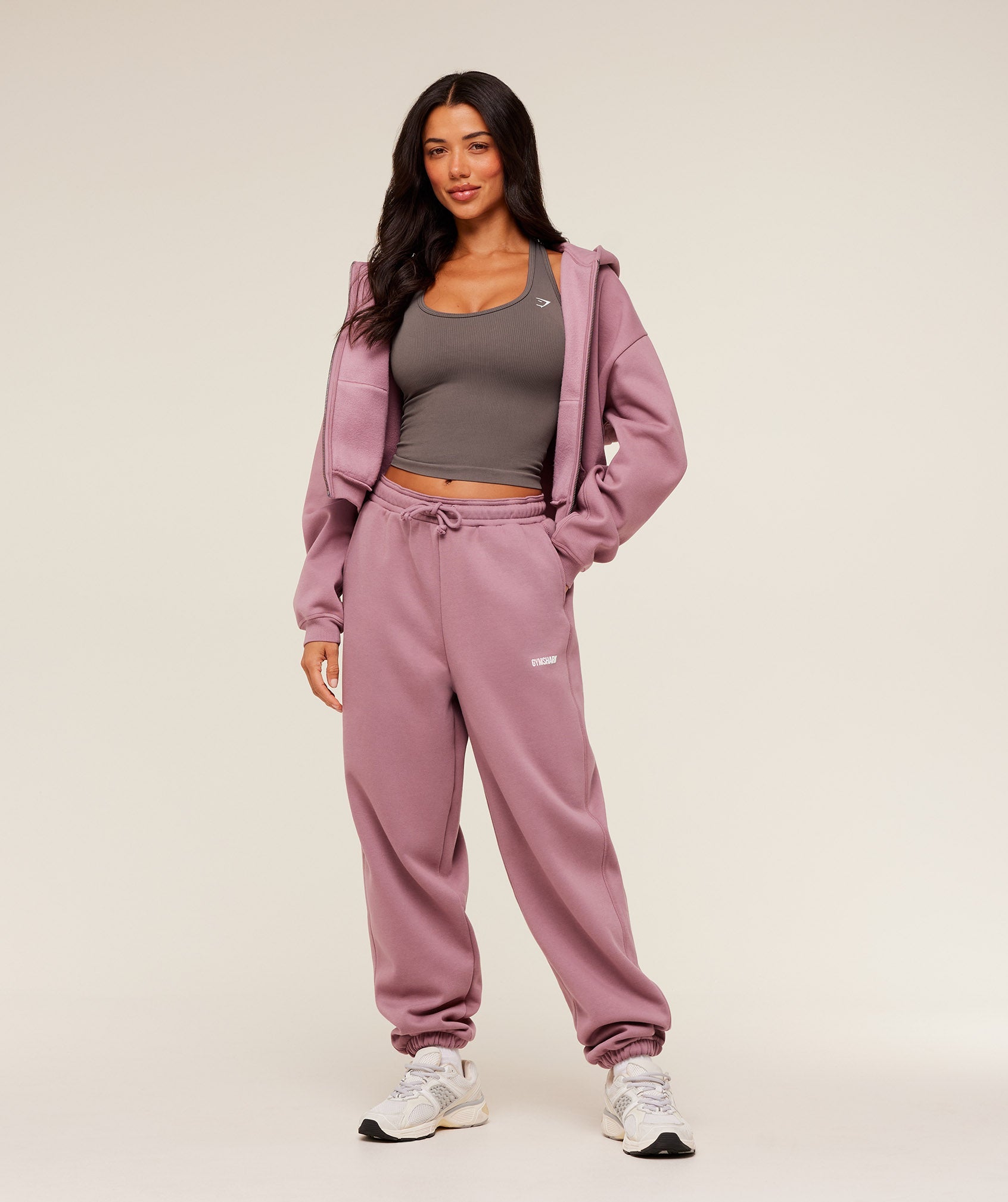 Gymshark Cosy Luxe Cuffed Joggers - Calm Pink