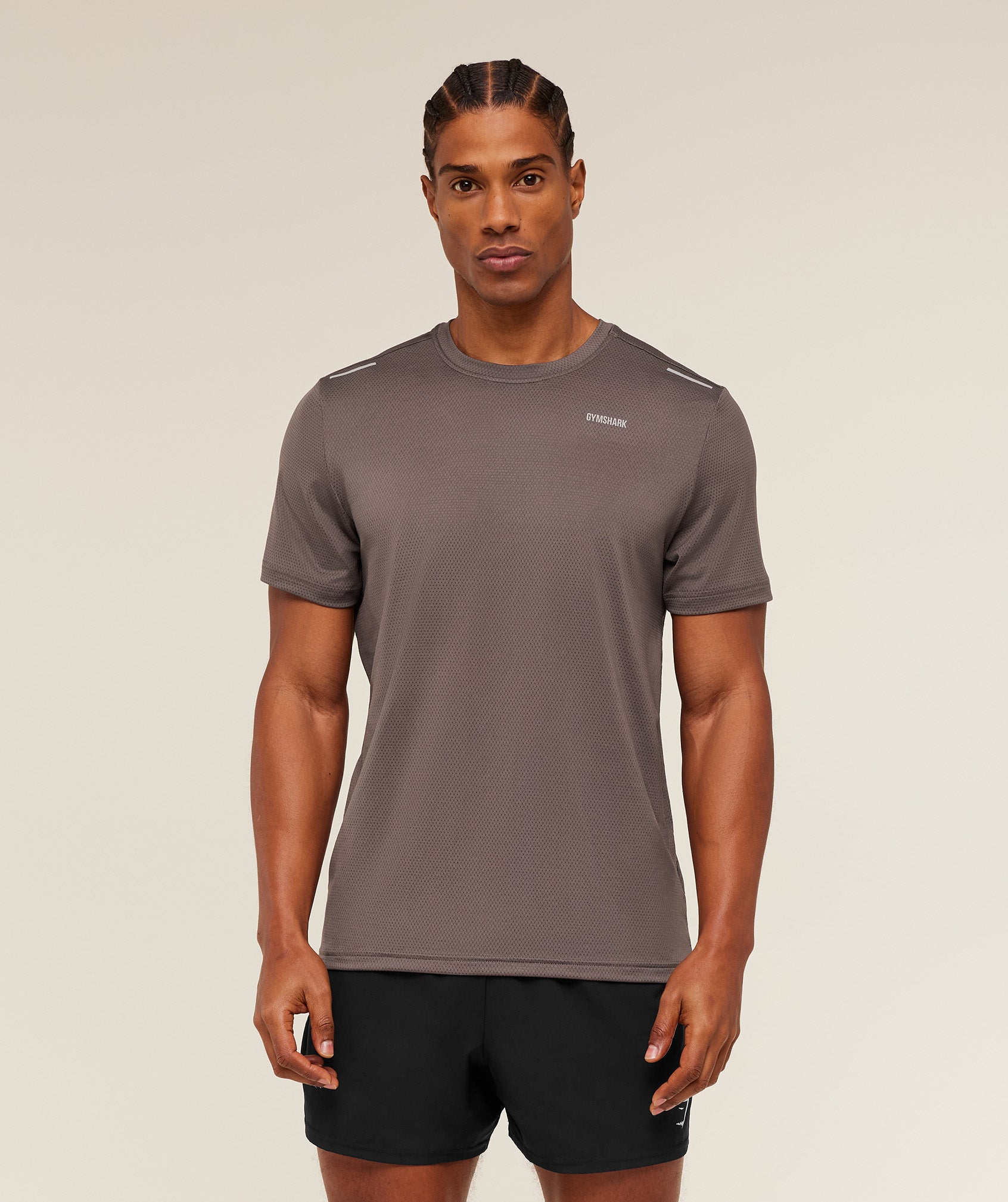 Gymshark Built For More T-Shirt - Cool Brown