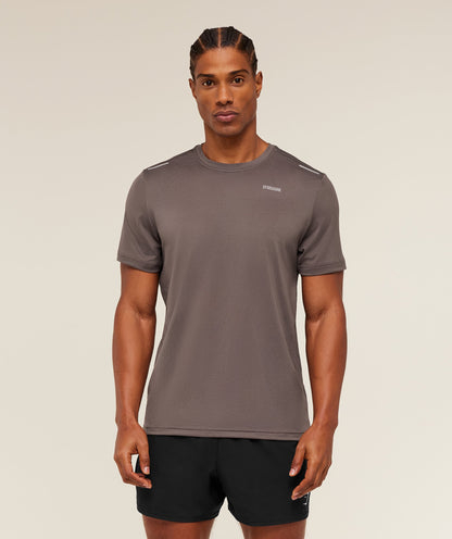 Gymshark Built For More T-Shirt - Cool Brown