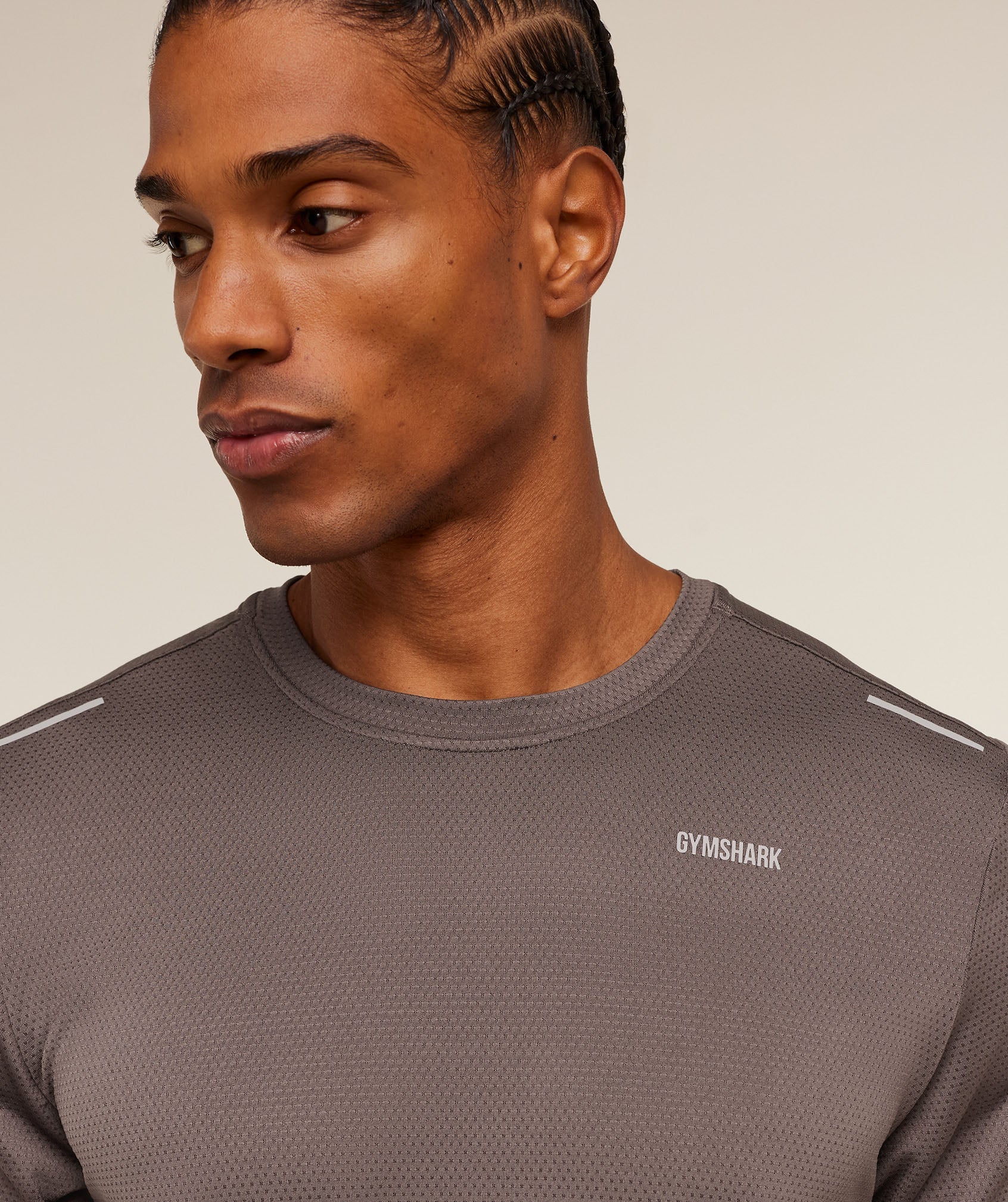 Gymshark Built For More T-Shirt - Cool Brown