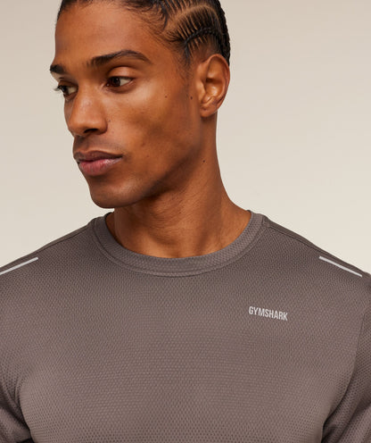 Gymshark Built For More T-Shirt - Cool Brown