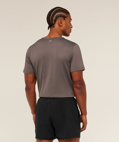 Gymshark Built For More T-Shirt - Cool Brown