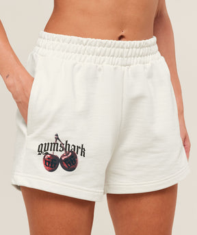 Gymshark Cherry Graphic Short - Soft White