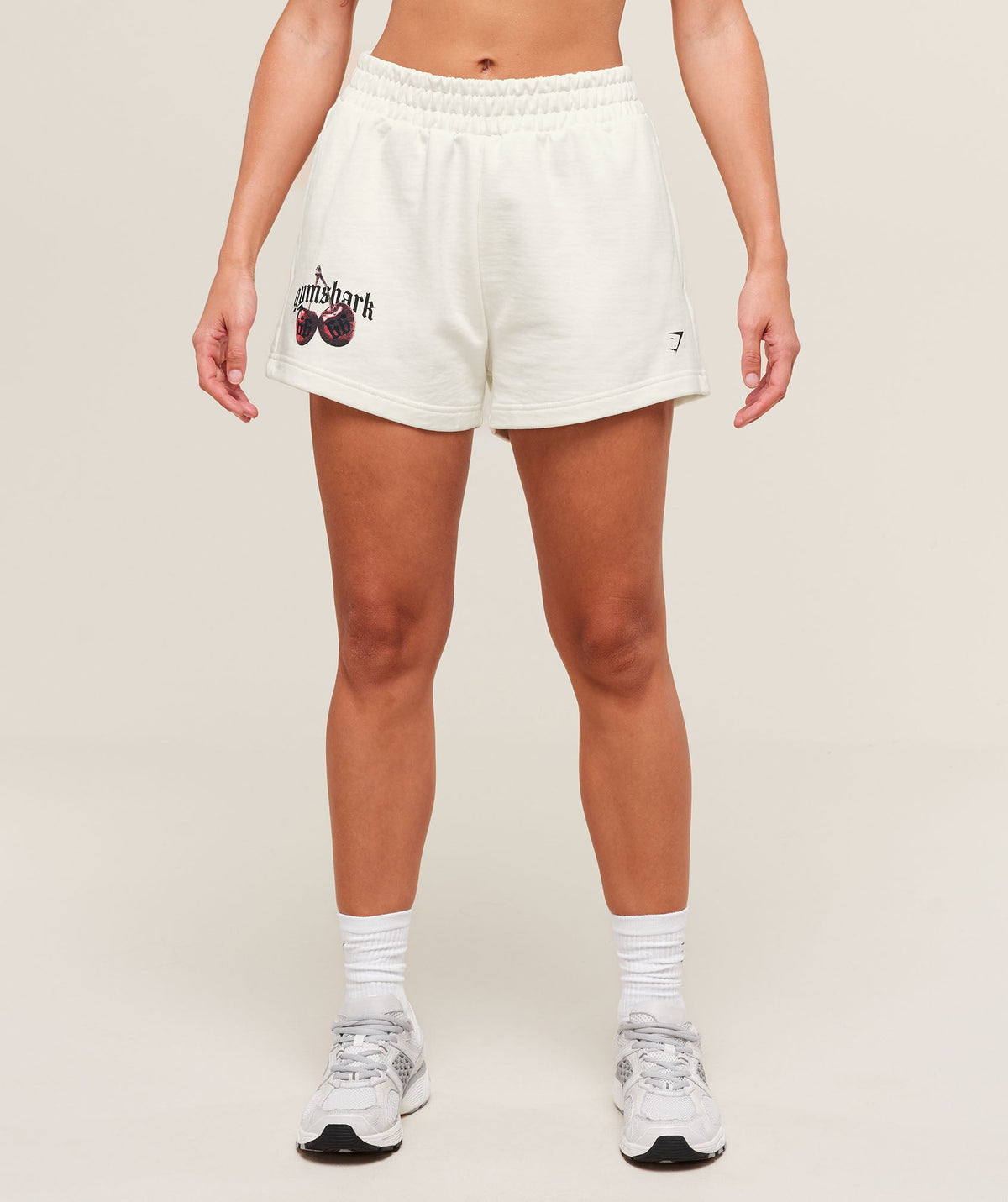 Gymshark Cherry Graphic Short - Soft White