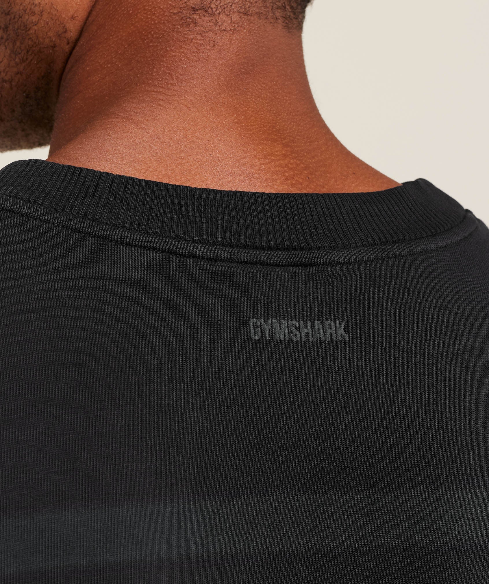 Gymshark Collegiate Washed Jersey T-Shirt - Black