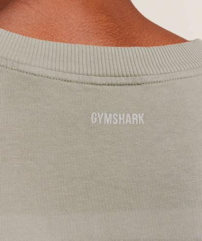 Gymshark Collegiate Washed Jersey T-Shirt - Smokey Grey