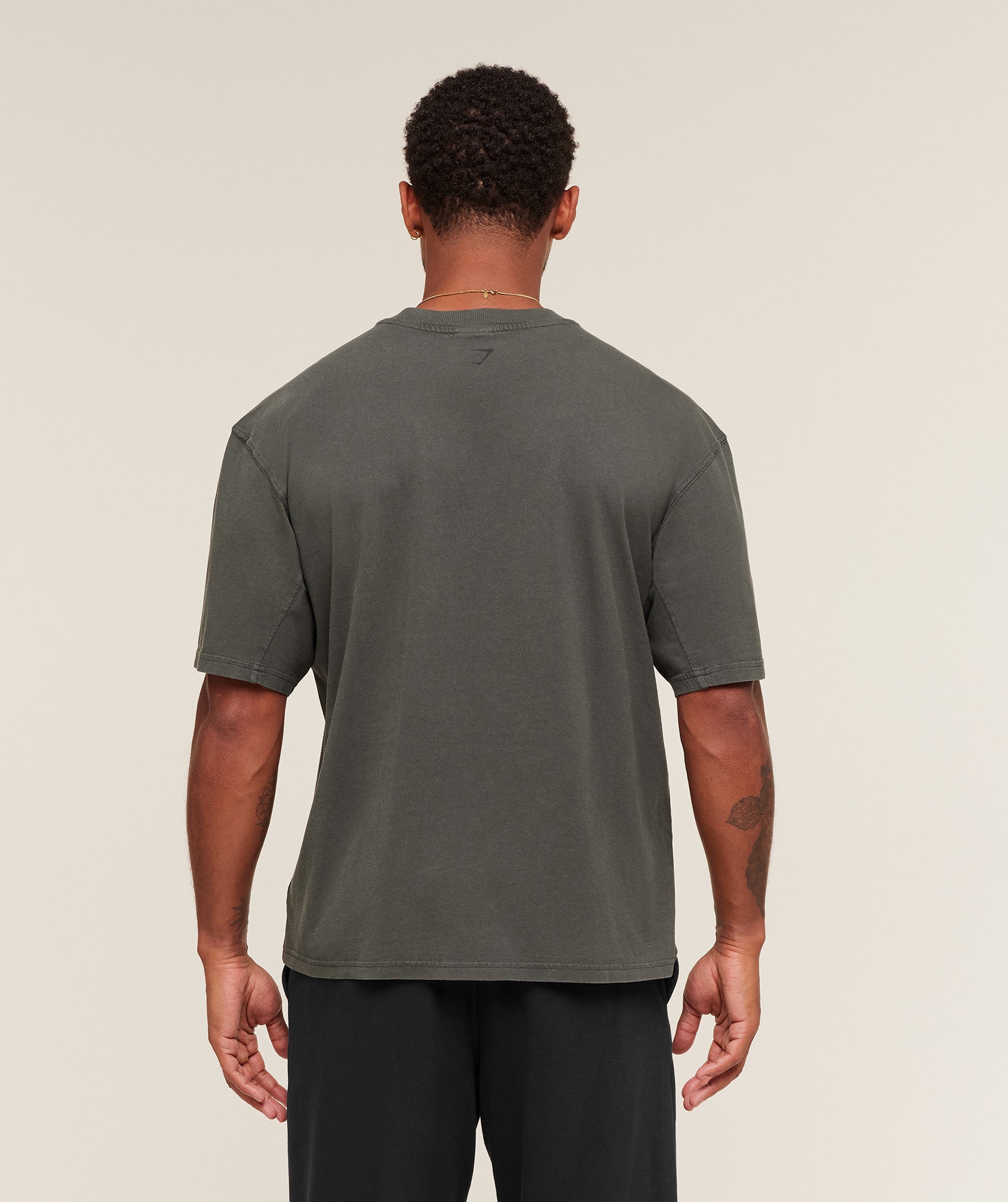 Gymshark Collegiate Washed T-Shirt - Asphalt Grey