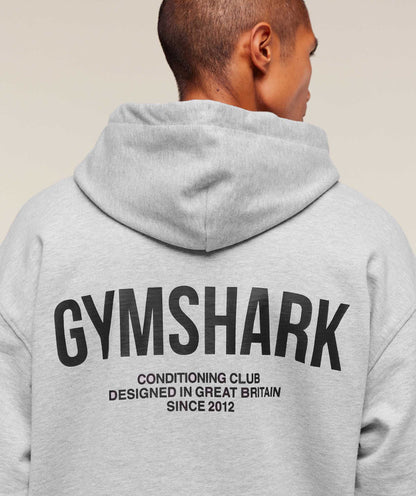 Gymshark Conditioning Club Hoodie - Light Grey Core Marl