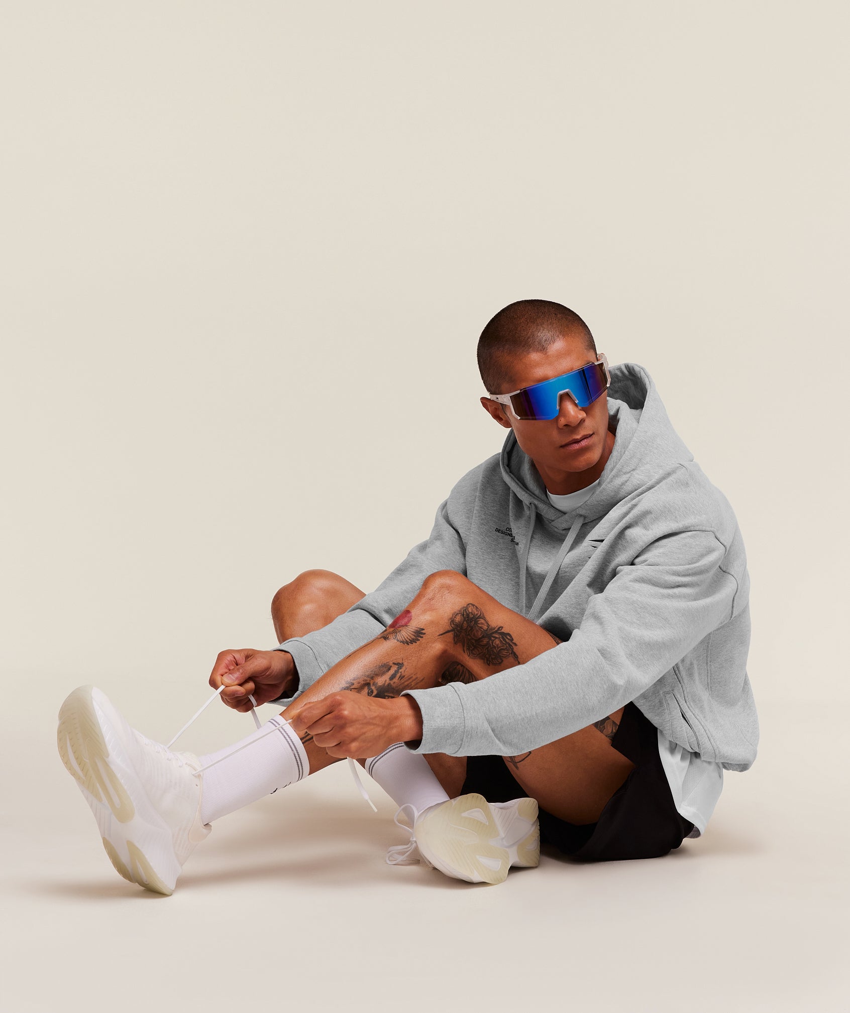 Gymshark Conditioning Club Hoodie - Light Grey Core Marl