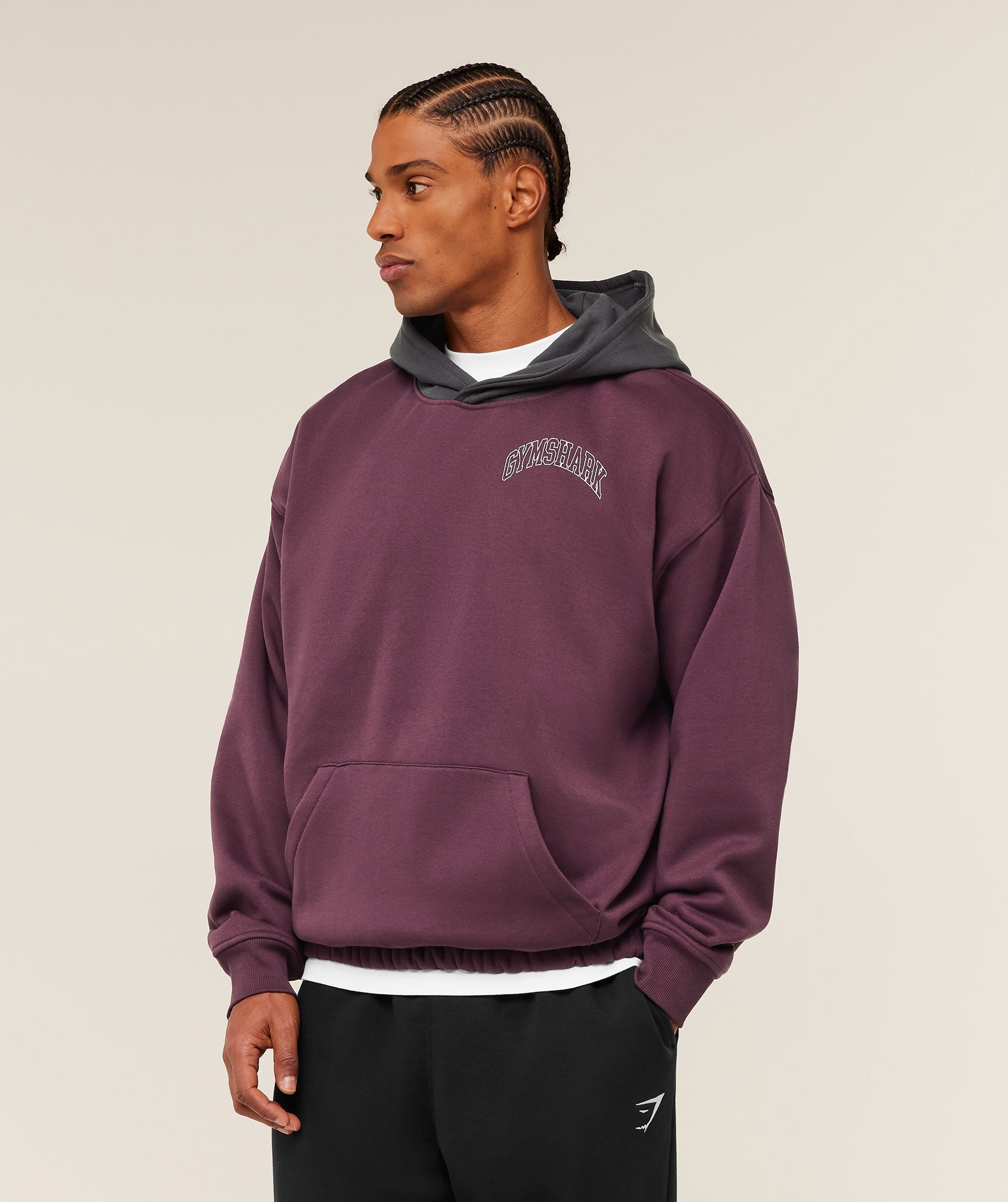 Gymshark Collegiate Tech Hoodie - GS Impact Burgundy