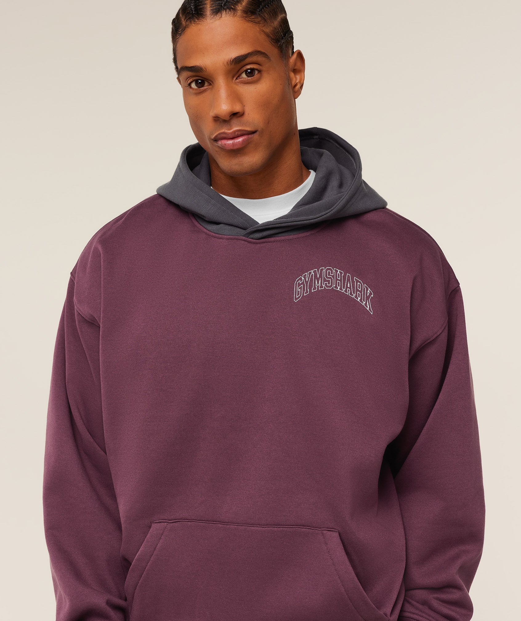 Gymshark Collegiate Tech Hoodie - GS Impact Burgundy