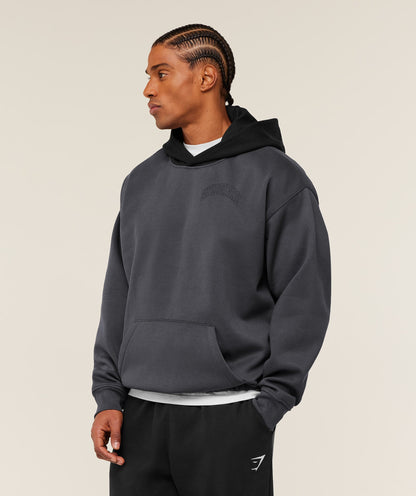 Gymshark Collegiate Tech Hoodie -  Onyx Grey