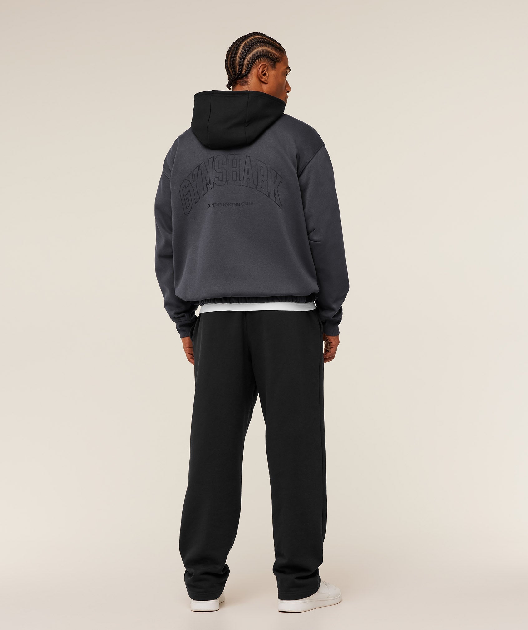Gymshark Collegiate Tech Hoodie -  Onyx Grey