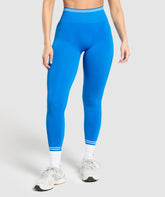 Gymshark Contrast Seamless Leggings - Barbell Blue