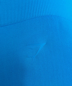 Gymshark Contrast Seamless Leggings - Barbell Blue