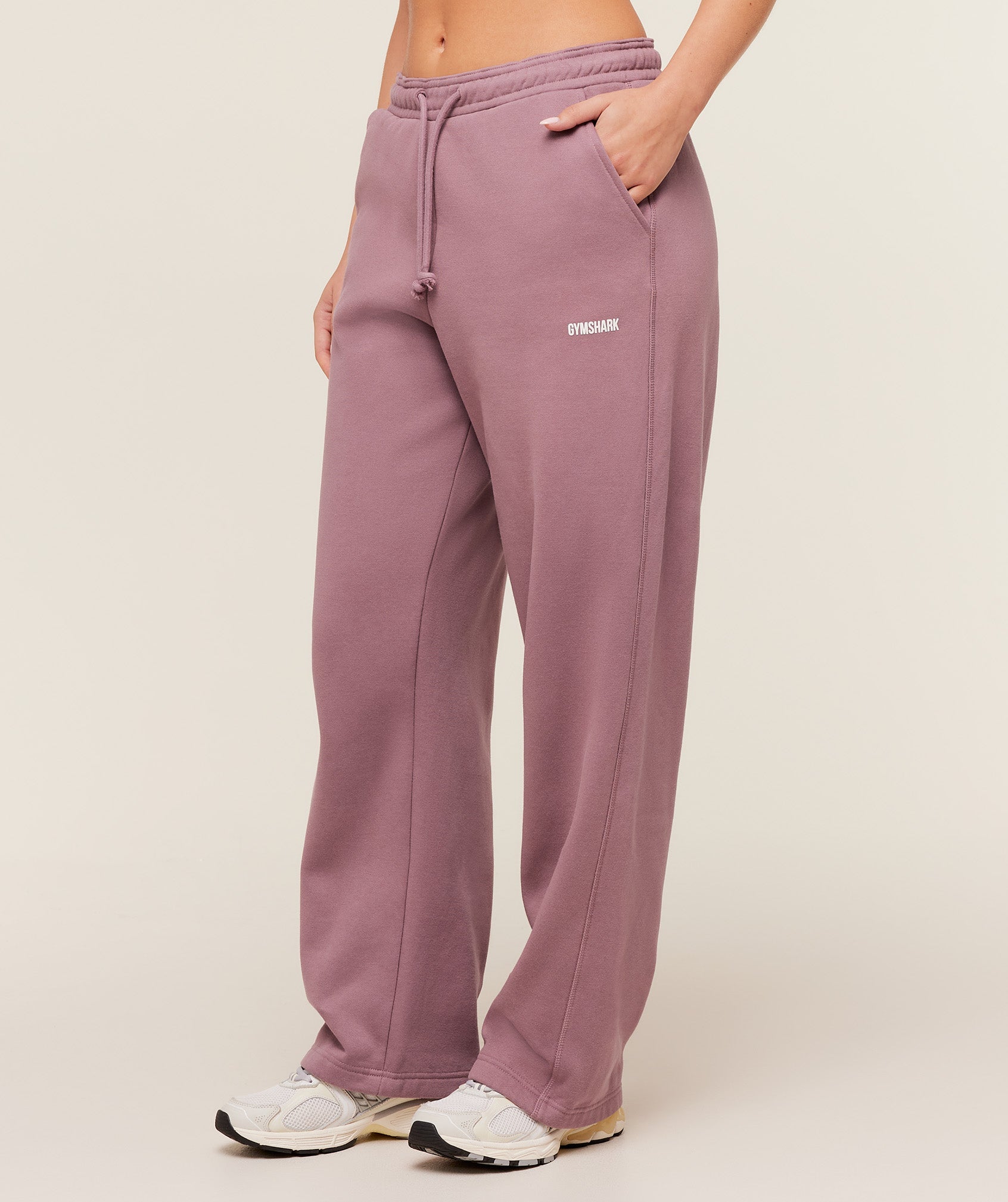 Gymshark Cosy Luxe Straight Leg Regular Joggers - Calm Pink