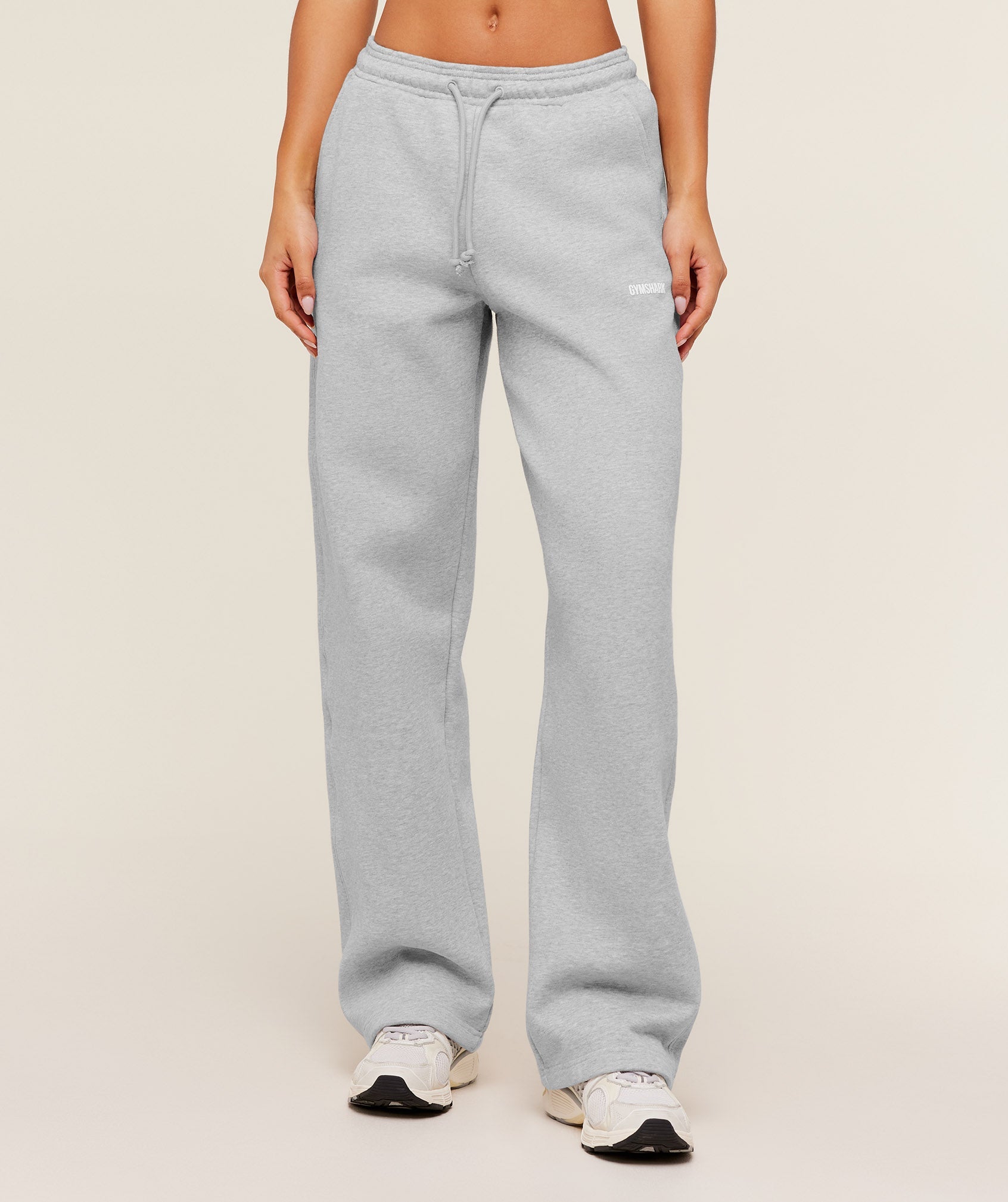 Gymshark Cosy Luxe Straight Leg Tall Joggers - Bros Soft Grey Marl