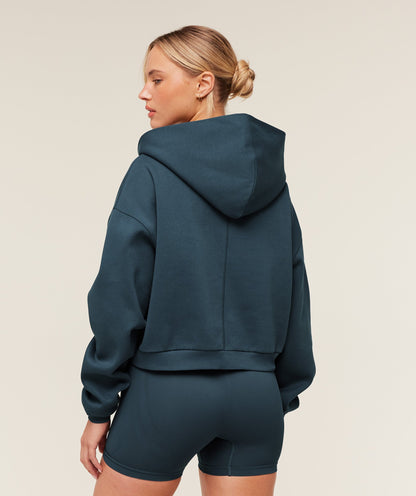 Gymshark Cosy Luxe Zip Through Hoodie  - GS Stealth Blue