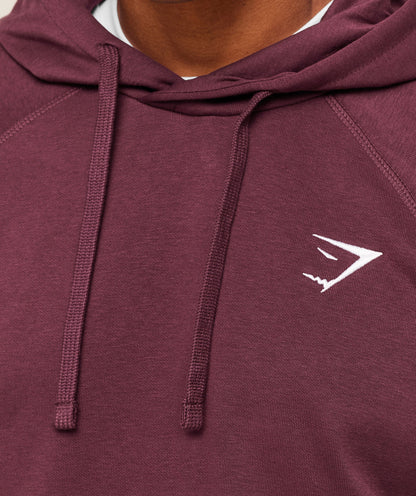 Gymshark Crest Hoodie - GS Impact Burgundy