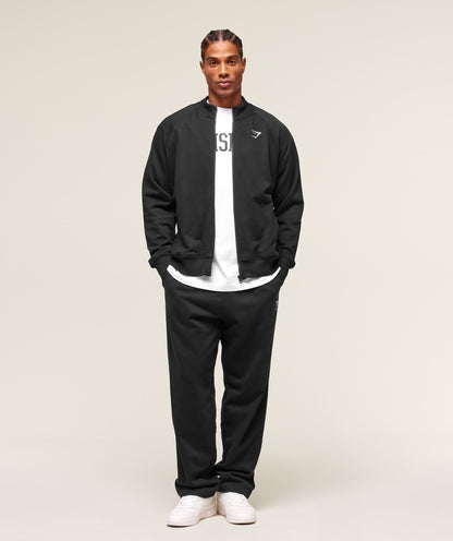 Gymshark Crest Oversized Track Jacket - Black