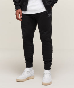 Gymshark Crest Joggers - Black