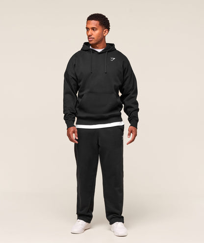 Gymshark Crest Oversized Hoodie - Black