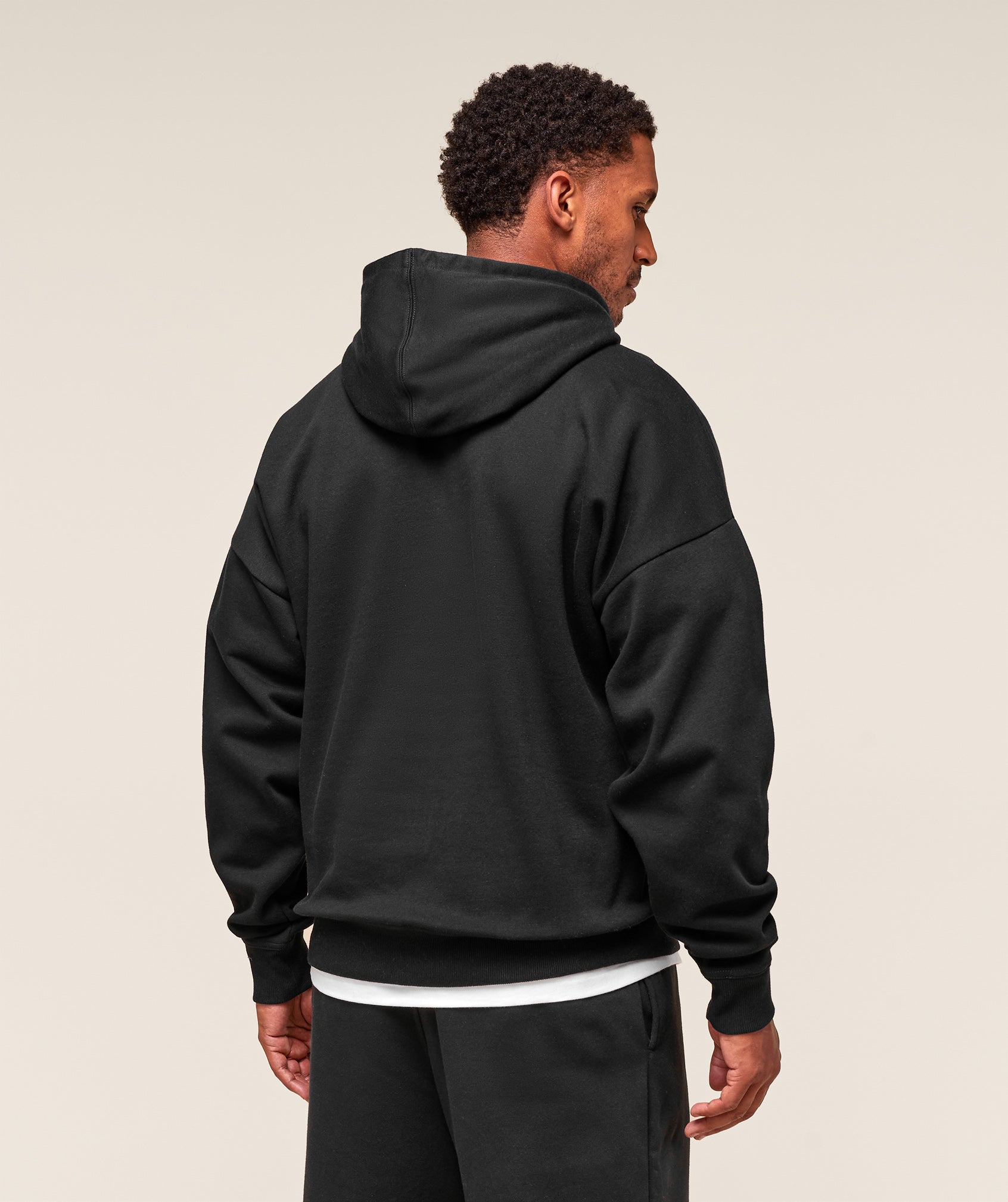 Gymshark Crest Oversized Hoodie - Black