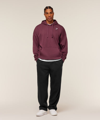 Gymshark Crest Oversized Hoodie - GS Impact Burgundy