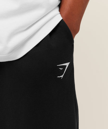 Gymshark Crest Oversized Joggers - GS Black
